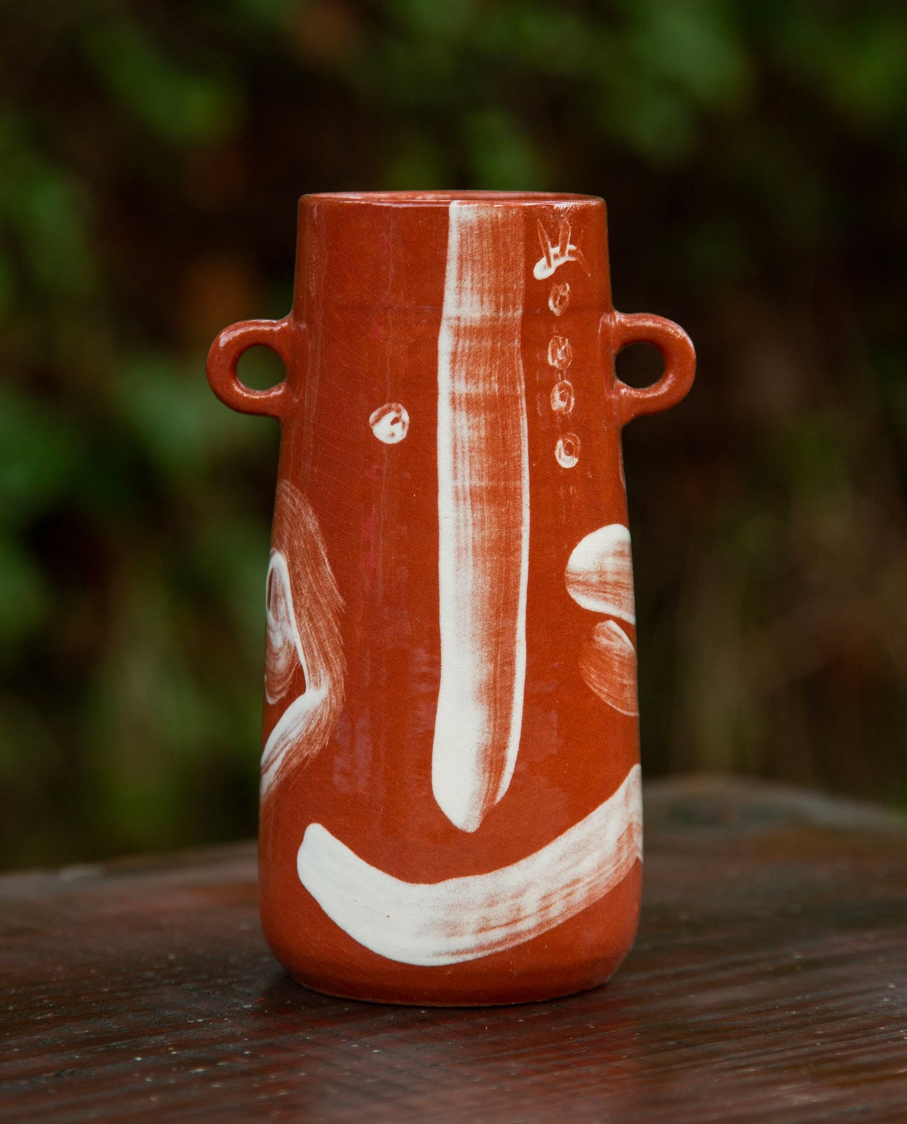 Brushstroke Vase in Teracotta
