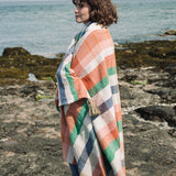 Recycled Checked Cotton Throw