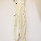 Dusty Organic Cotton Cord Dungarees in Off White