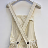Dusty Organic Cotton Cord Dungarees in Off White