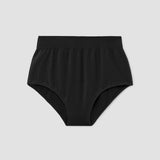 Endija Organic Cotton High Waisted Briefs In Black