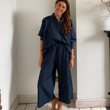Elm-Leigh Chambray Trouser in Indigo