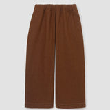 Evora-Leigh Recycled Cotton Denim Trousers in Bark Brown