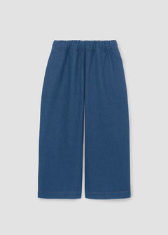 Evora-Leigh Organic Cotton Denim Trousers in Mid Blue