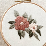 Whimsical Florals Embroidery Kit in Multi