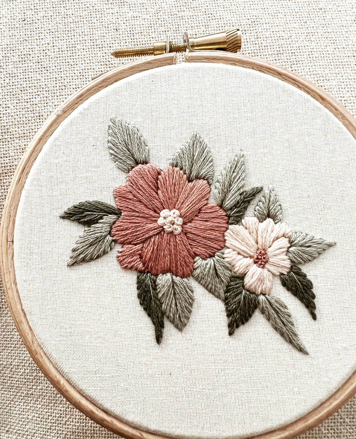 Whimsical Florals Embroidery Kit in Multi