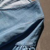 Harumi-Leigh Organic Cotton Denim Dress in Chambray Blue