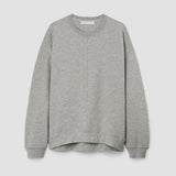 Hattie Organic Cotton Felpe Sweatshirt in Grey Marl