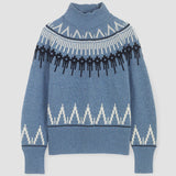 Hawthorne Recycled Wool Knitted Jumper in Sky Blue