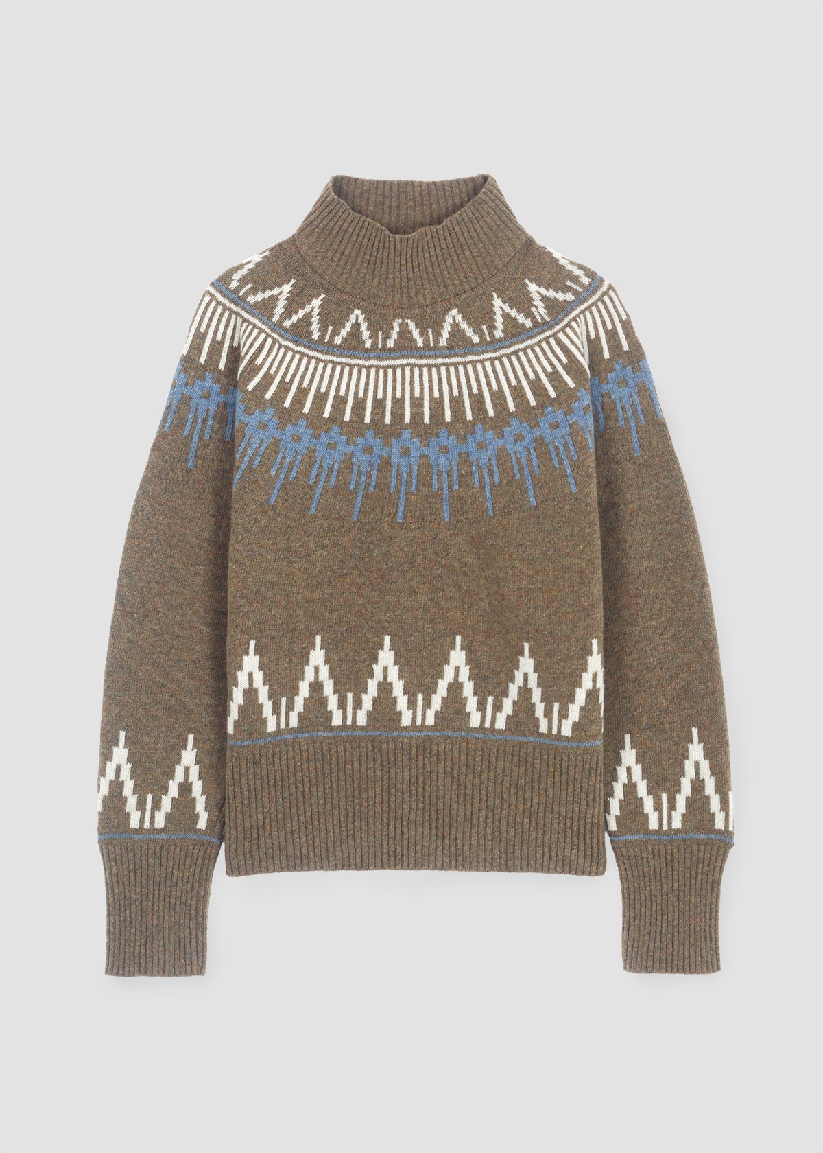 Hawthorne Recycled Wool Knitted Jumper in Taupe Marl