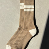 Jenni Organic Cotton Socks in Taupe Marl and Ecru