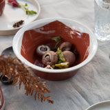 Brushstroke Large Bowl in Teracotta