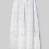 Lyla-Fay Cotton Lace Skirt in White by HANNAH BEAUMONT