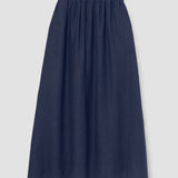 Lyla-May Linen Skirt in Midnight