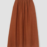 Lyla-May Linen Skirt in Russet