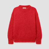 Mia Mohair Knitted Jumper in Tomato