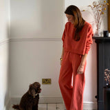 Nerida Organic Cotton Trousers in Rust