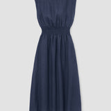 Ottillie-May Linen Dress in Midnight