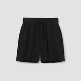 Paola Organic Cotton Cheesecloth Shorts in Black