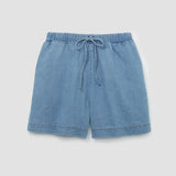 Paola-Leigh Organic Cotton Denim Short in Chambray
