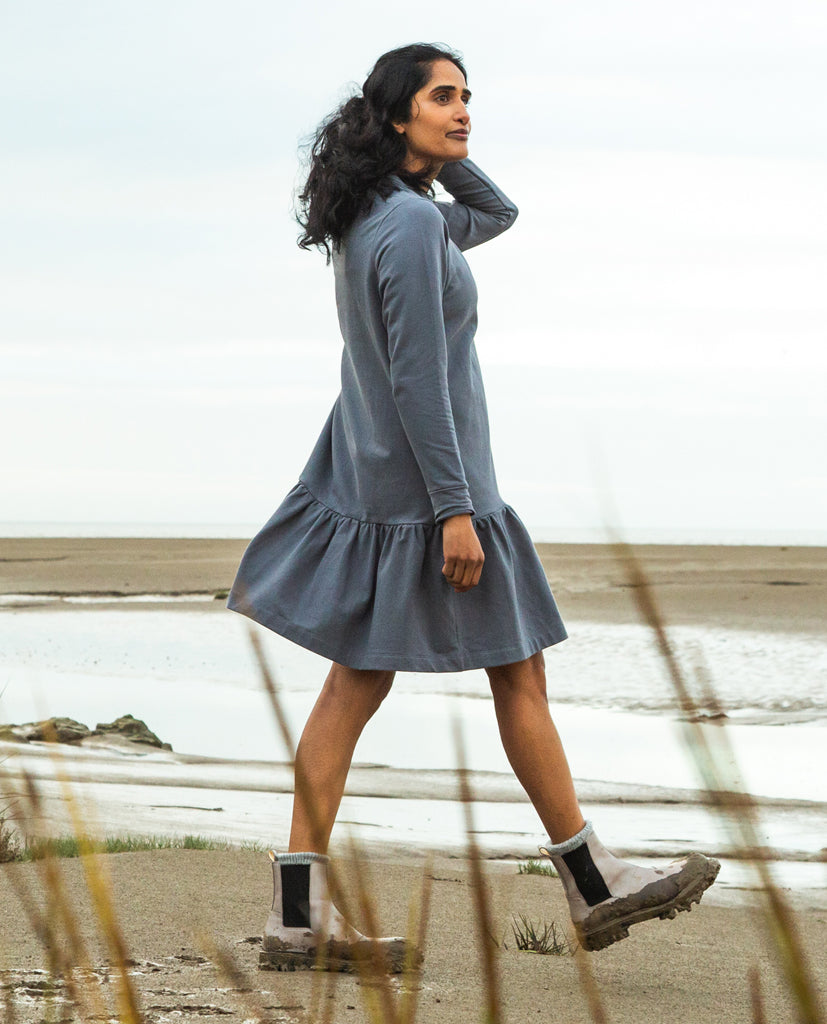 Polly Dress in Pewter Size M