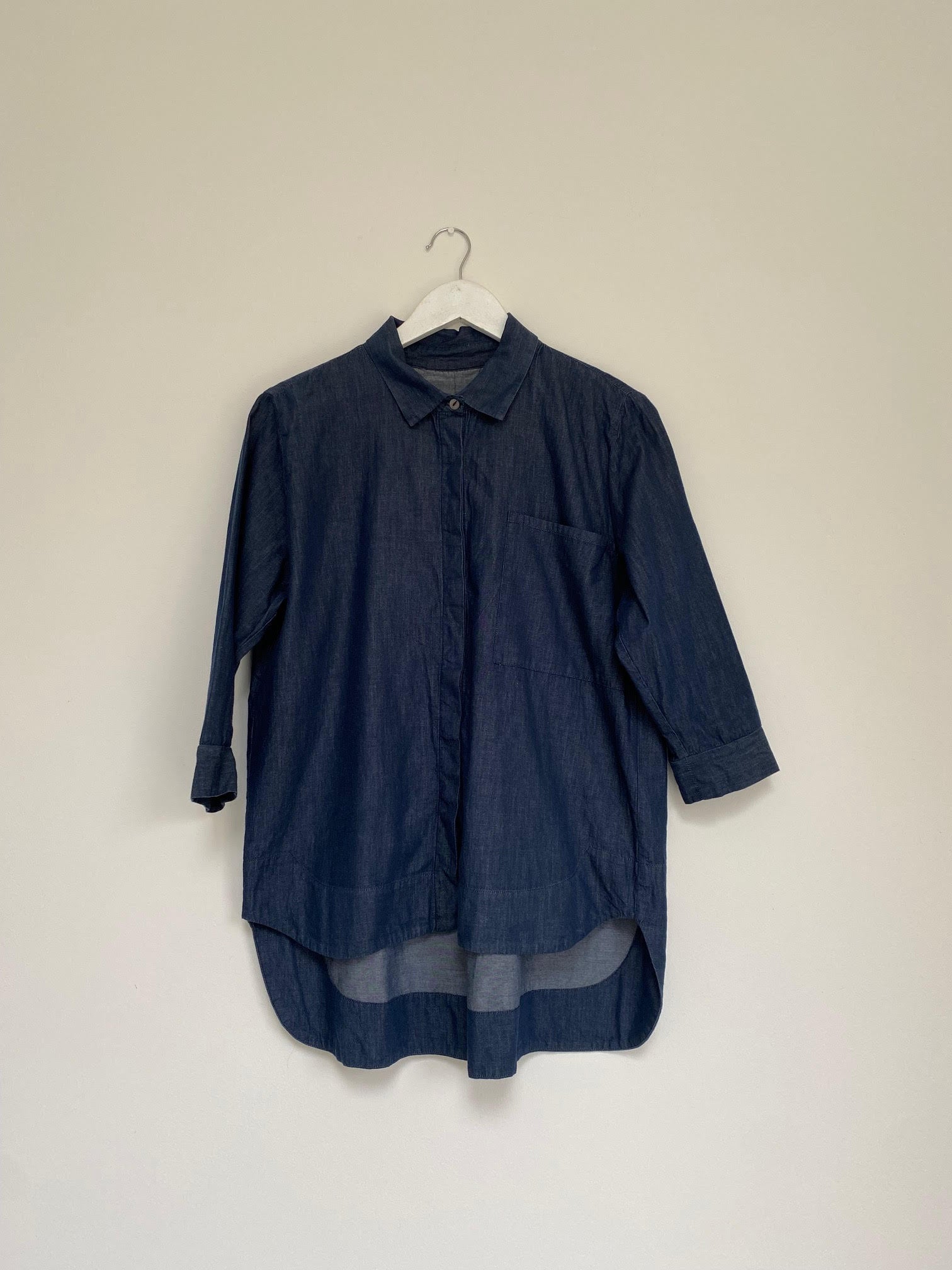 Nora Shirt In Chambray Size S