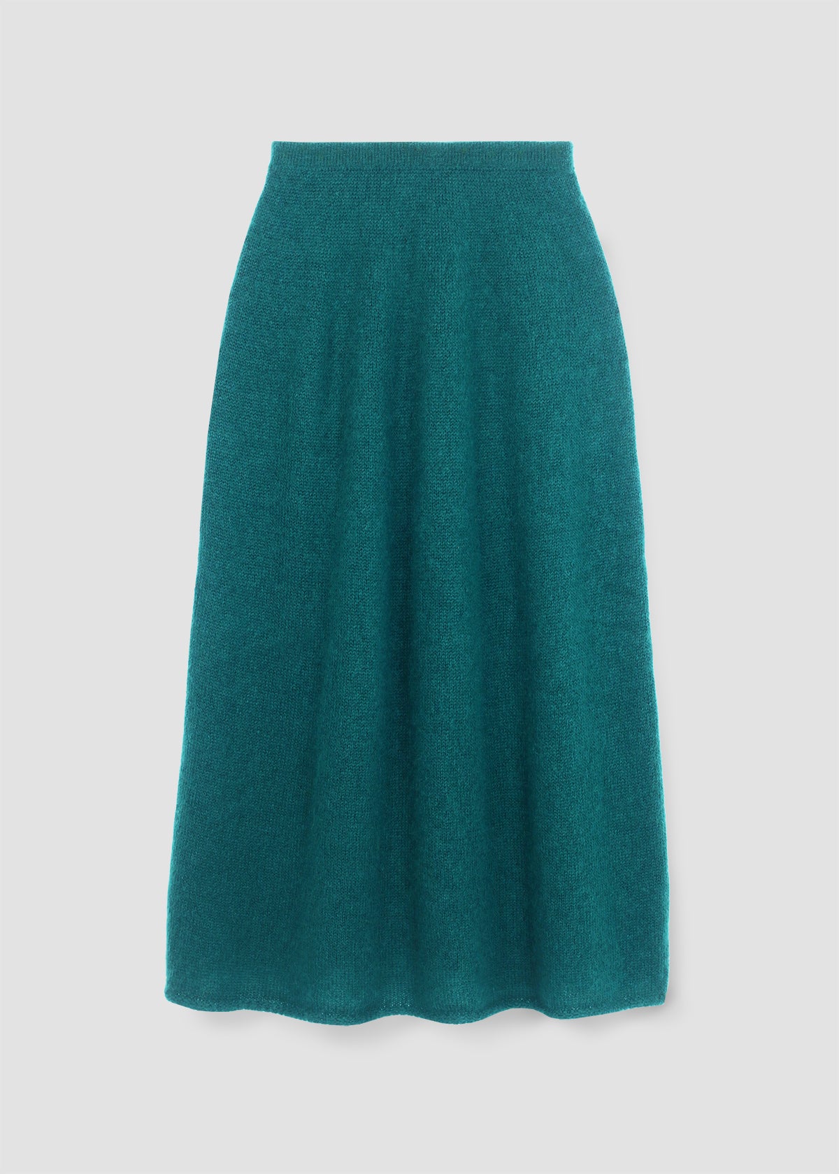 Rosalia Mohair Knitted Skirt in Pine