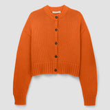 Sugi Organic Cotton Cardigan in Brick