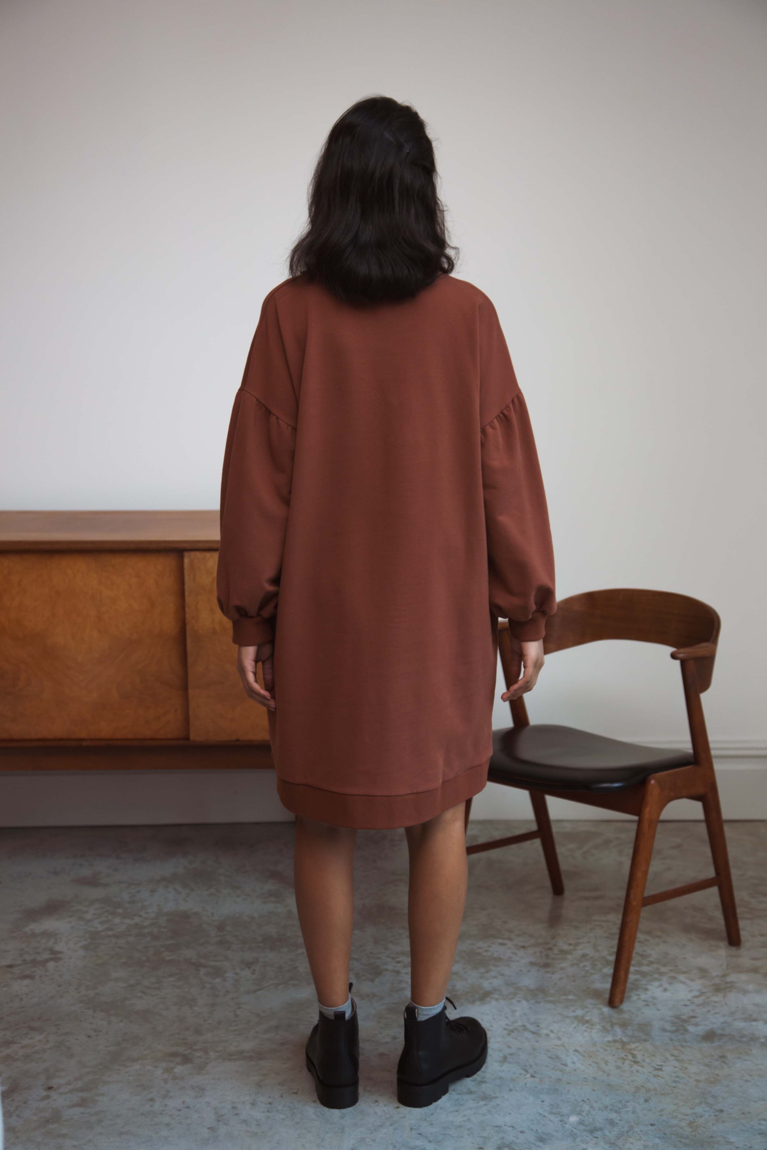 Abigail Organic Cotton Dress In Tortoiseshell