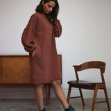 Abigail Organic Cotton Dress In Tortoiseshell