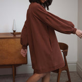 Abigail Organic Cotton Dress In Tortoiseshell