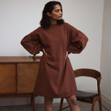 Abigail Organic Cotton Dress In Tortoiseshell