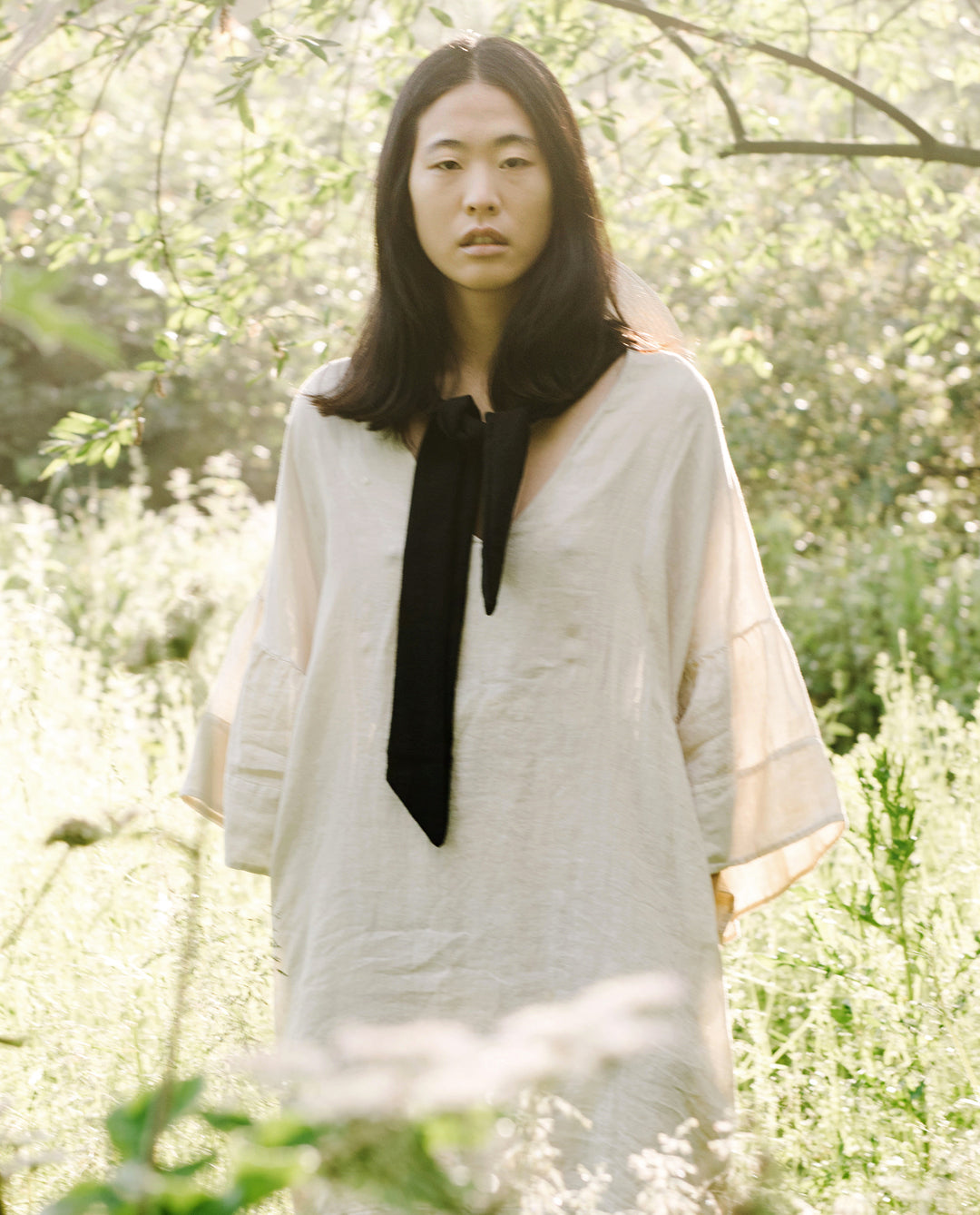 Bee-May Linen Dress In Bone