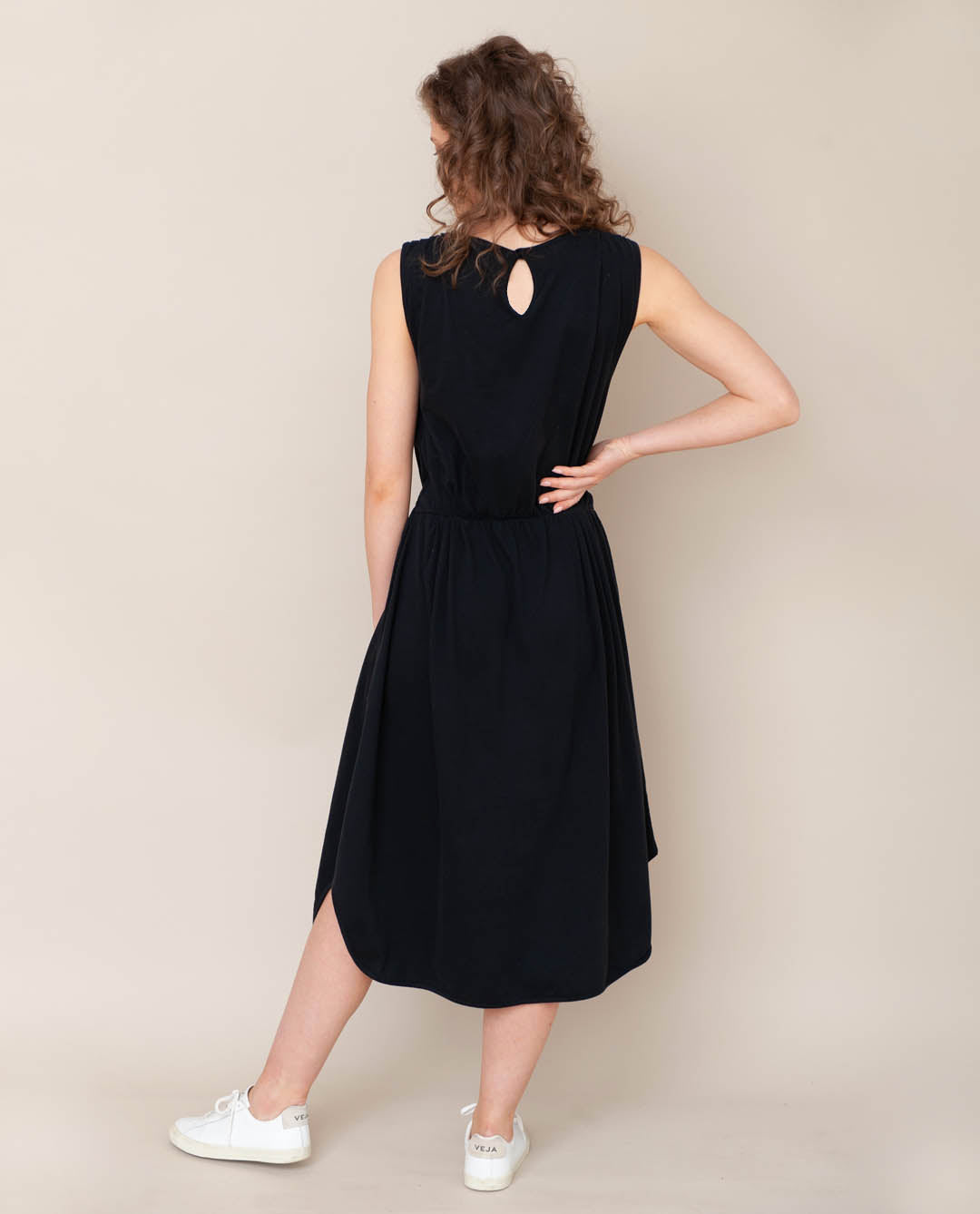 Mulberry Organic Cotton Dress In Black