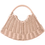Fan Wicker Wings Bag in Cream
