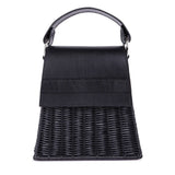 Lian Wicker Wings Bag in Black
