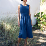 Cece Organic Cotton Dress In Indigo