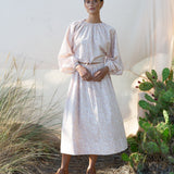 Chaya-Paige Organic Cotton Blouse In Pink Ditsy Floral