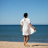 Layrah-May Linen Dress In White