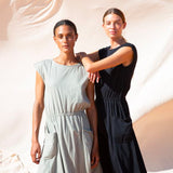 Zerlina Organic Cotton Dress In Soft Sage