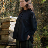 Adella Organic Cotton Shirt in Black
