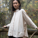 Adella Organic Cotton Shirt in Ecru