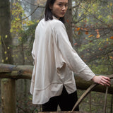 Adella Organic Cotton Shirt in Ecru