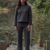 Sorrel Organic Cotton Waffle Trouser in Slate