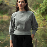Alder Organic Cotton Sweatshirt in Slate Mineral Dye