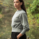 Alder Organic Cotton Sweatshirt in Slate Mineral Dye