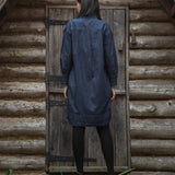 Phoebe-Leigh Chambray Dress in Indigo