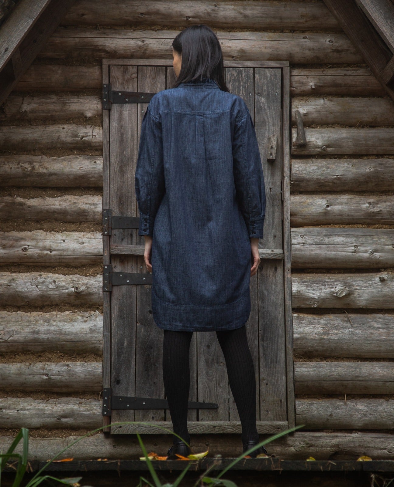 Phoebe-Leigh Chambray Dress in Indigo