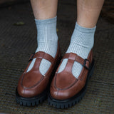 Ashford Mary Jane Buckle Shoe in Classic Brown