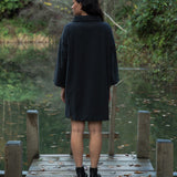 Ayse Organic Cotton Dress in Black Marl